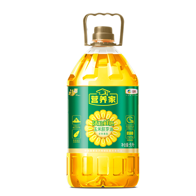 中粮福临门营养家活粒鲜胚玉米胚芽油 5L