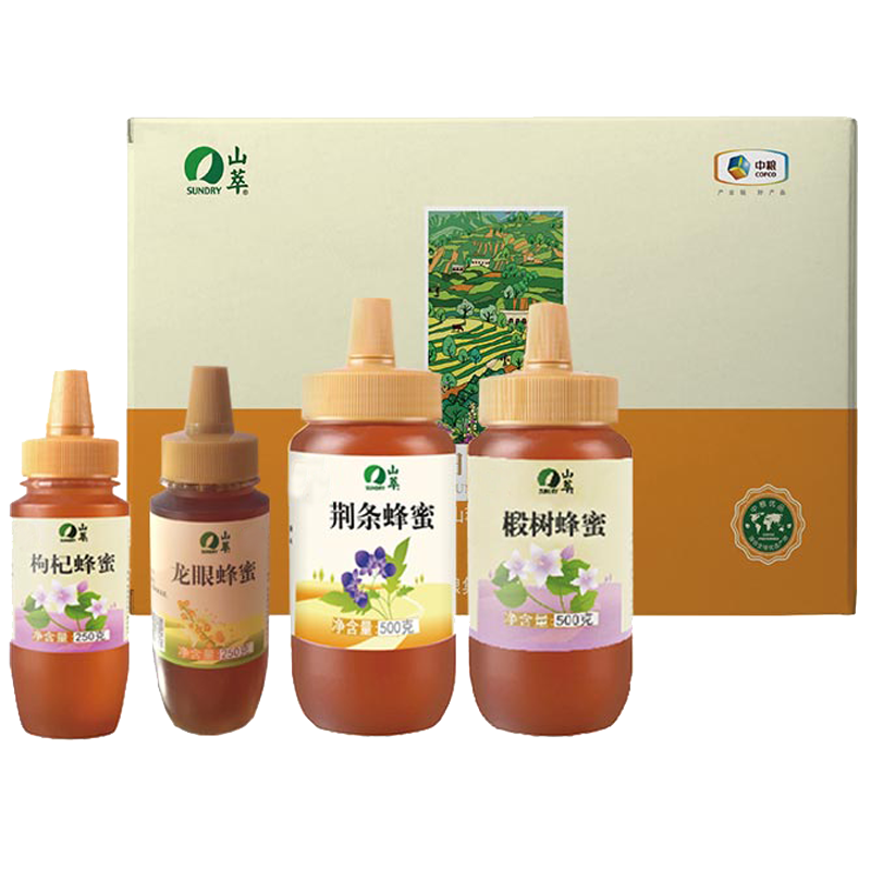 中粮“山萃田园蜜语”蜂蜜礼盒 1500g