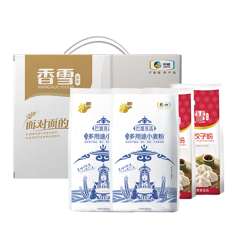中粮香雪面对面面粉礼盒4kg