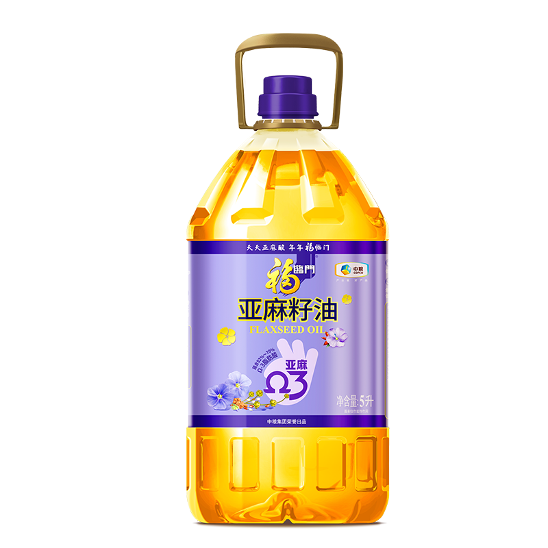 中粮福临门亚麻籽油5L