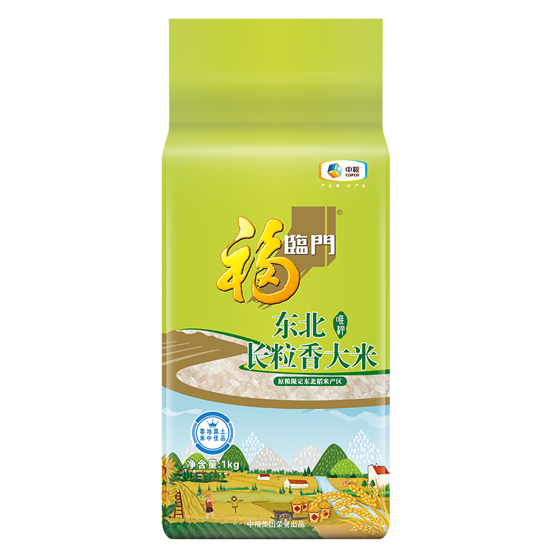 中粮福临门唯粹东北长粒香米1kg