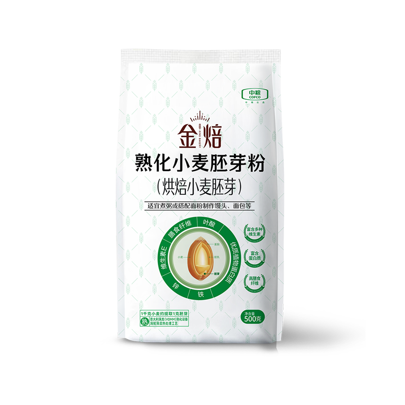 中粮金焙熟化小麦胚芽粉500g